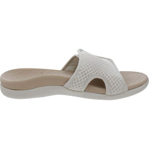 Vionic Womens Brindie Ivory Mesh Slip On Peep Toe Pool Slides Shoes NWT - Picture 3 of 3